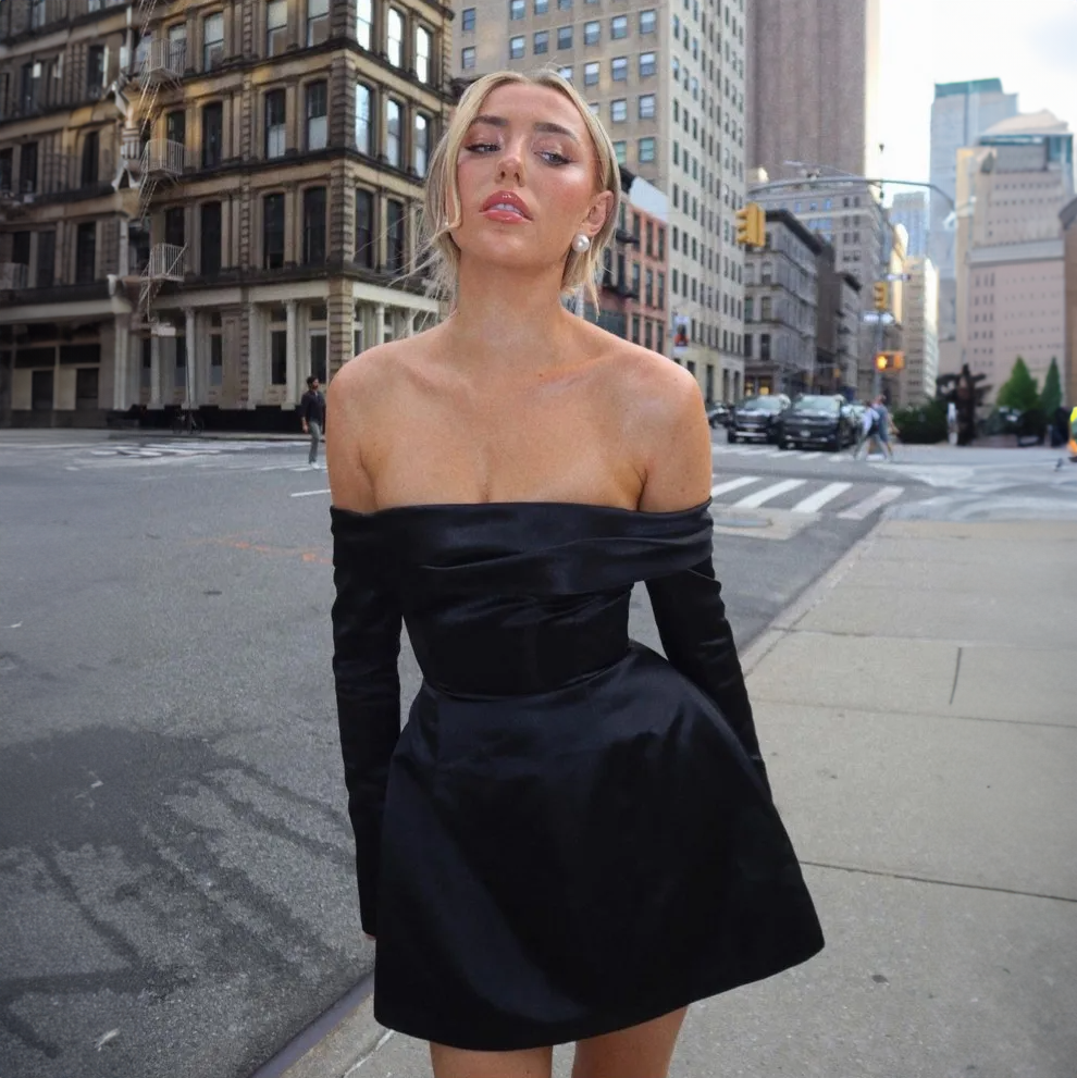 LIA OFF SHOULDER MINI DRESS