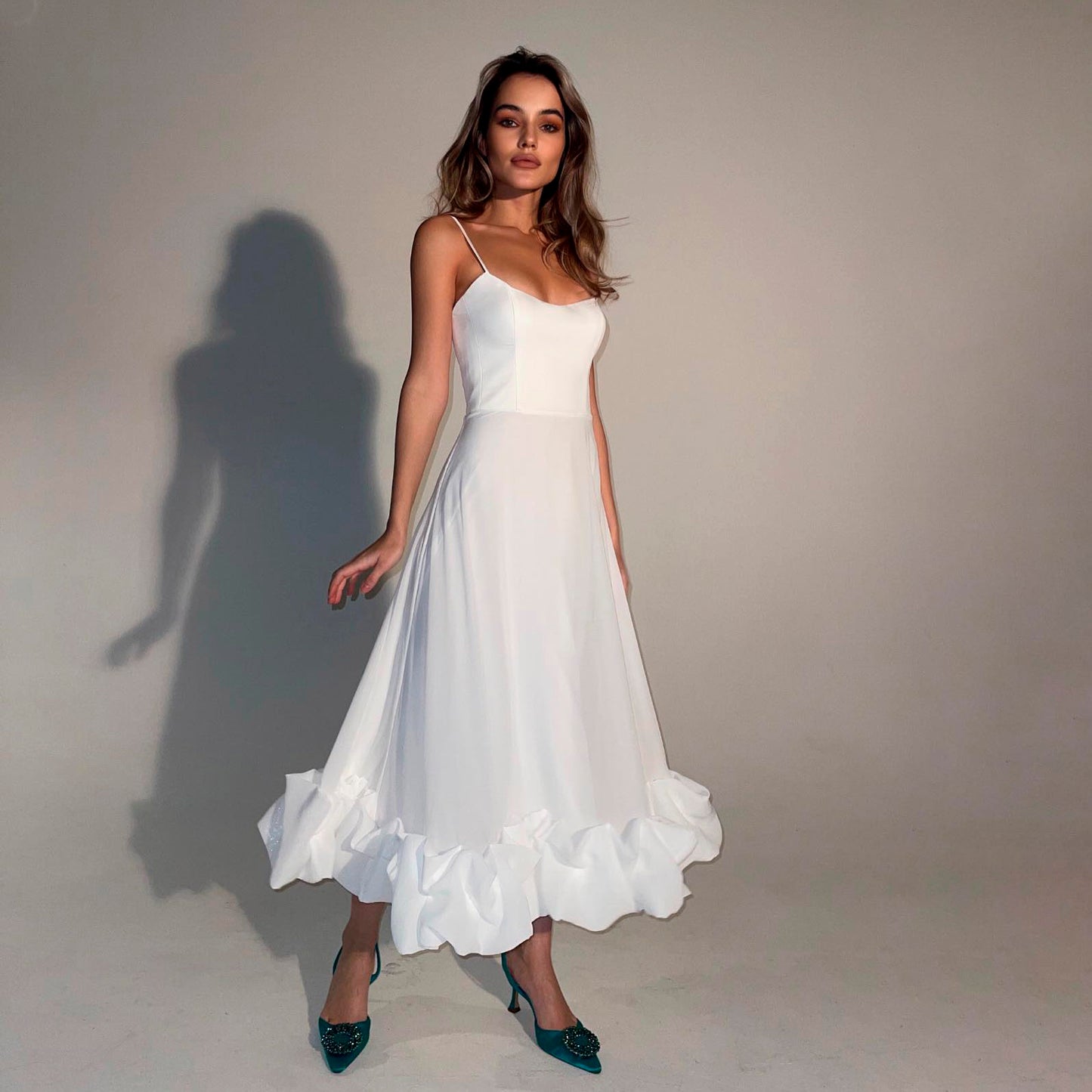MARTHA FRILLED BOTTOM MIDI and MINI DRESS