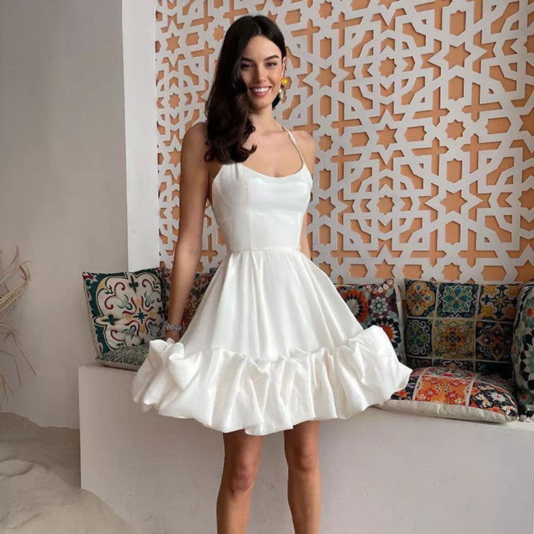 MARTHA FRILLED BOTTOM MIDI and MINI DRESS
