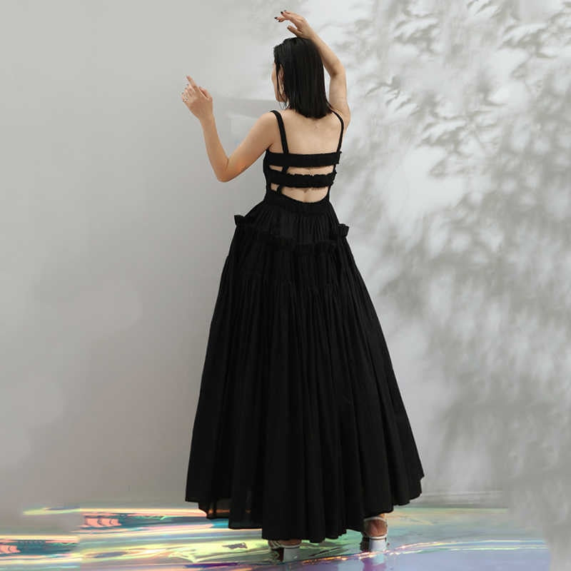 ADA PUFF BACKLESS MAXI DRESS