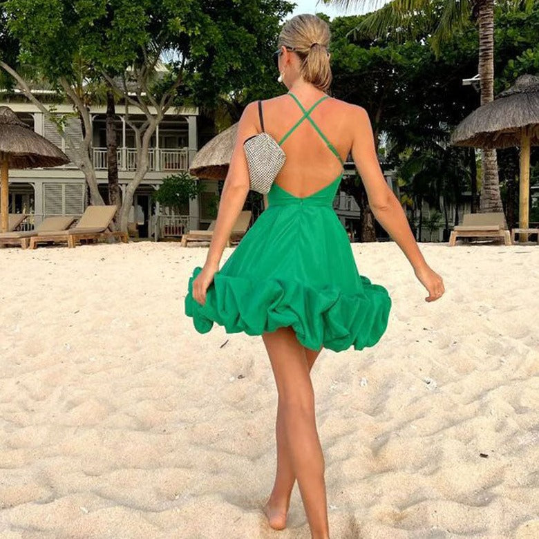 MARTHA FRILLED BOTTOM MIDI and MINI DRESS