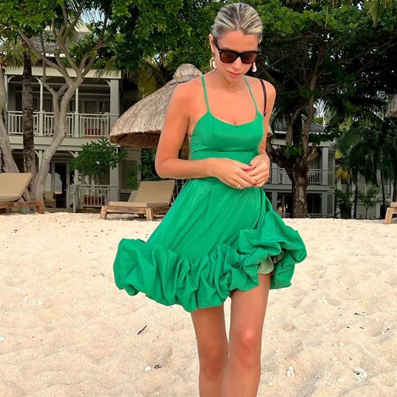 MARTHA FRILLED BOTTOM MIDI and MINI DRESS