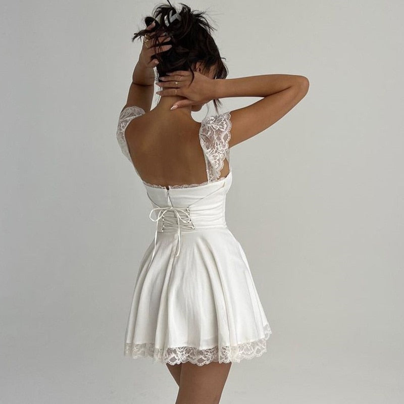 ANDREA LACE MINI DRESS