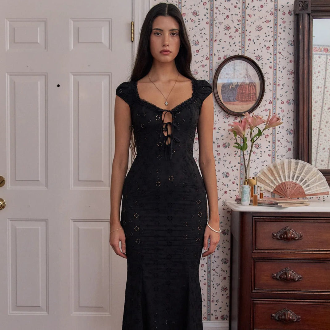 NADIE LACE UP MINI and MIDI DRESS