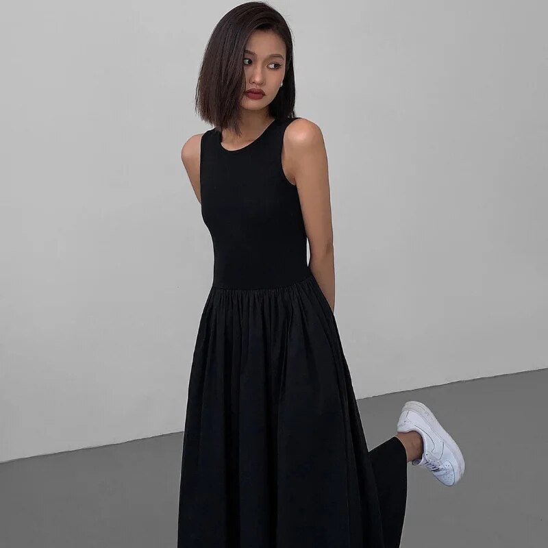 ALEXA SLEEVELESS PUFF DRESS