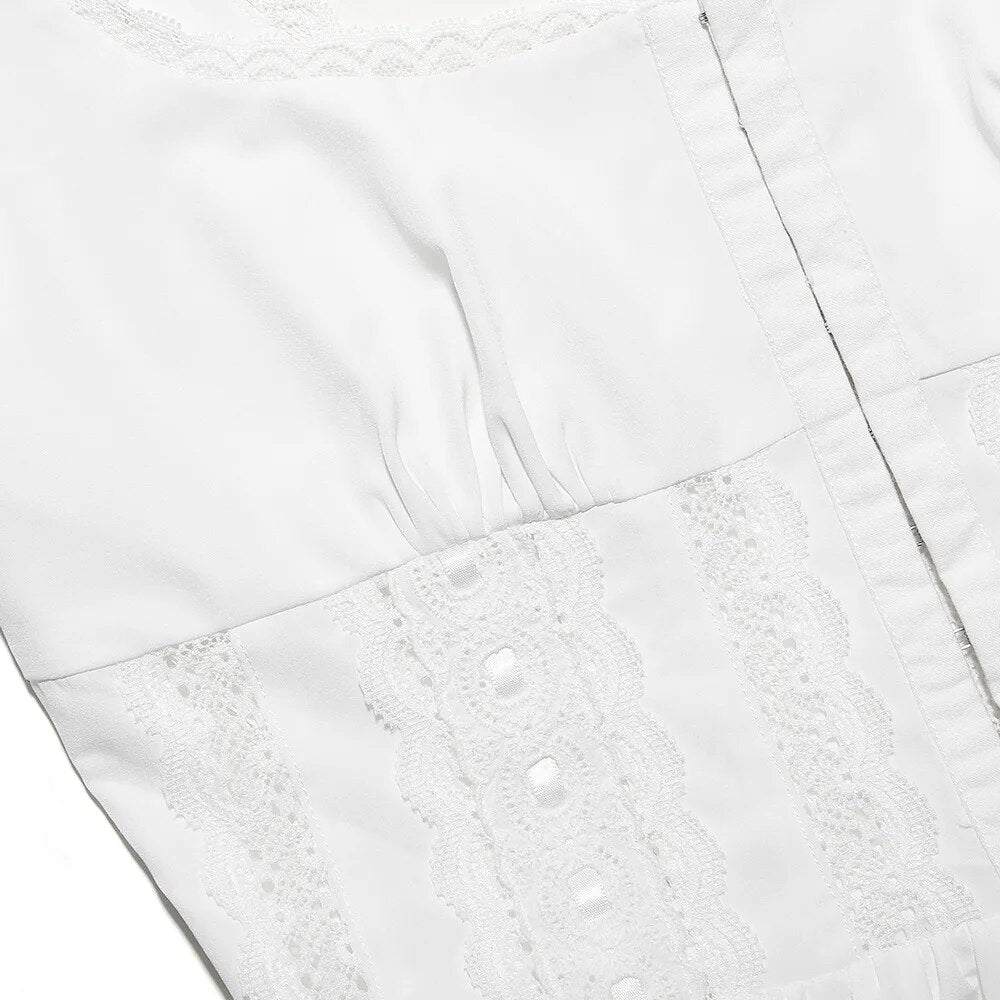 NENA WHITE SLEEVELESS MIDI DRESS