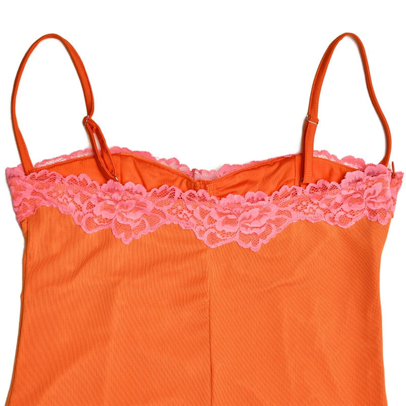 JIANNA ORANGE BODYCON MAXI DRESS