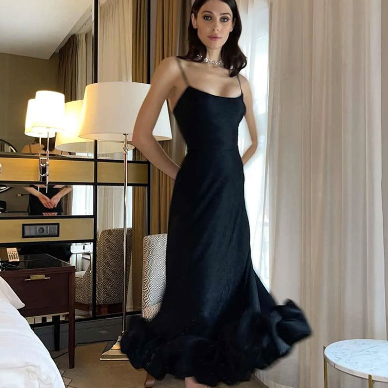 MARTHA FRILLED BOTTOM MIDI and MINI DRESS