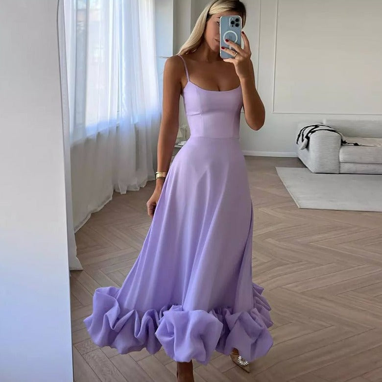 MARTHA FRILLED BOTTOM MIDI and MINI DRESS