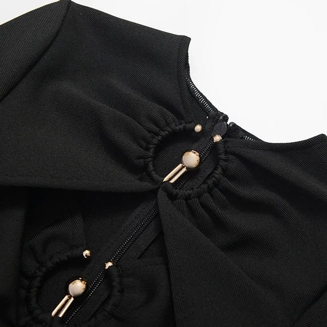STROM HOLLOW OUT MIDI DRESS