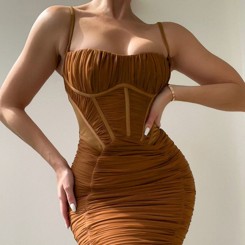 INDIE RUCHED MAXI DRESS