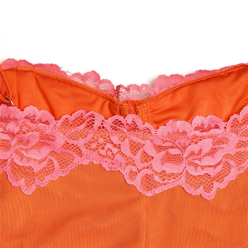 JIANNA ORANGE BODYCON MAXI DRESS