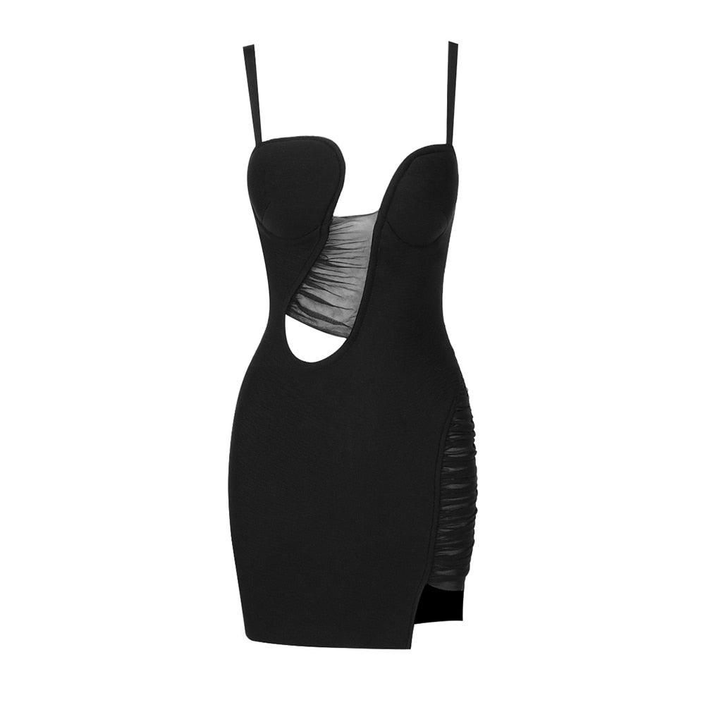 ESTER HOLLOW OUT MINI DRESS