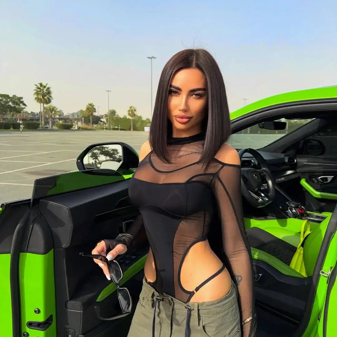 MESH LONGSLEEVE BODYSUIT