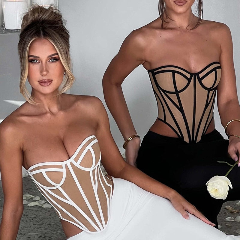 INAYA STRAPLESS NUDE TOP NUDE
