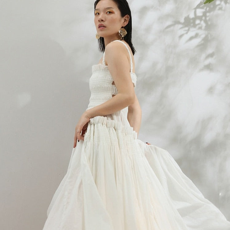 ADA PUFF BACKLESS MAXI DRESS