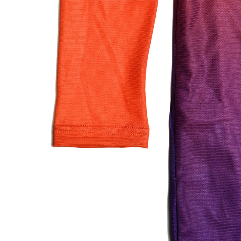 KALANI GRADIENT COLOR BODYCON MAXI DRESS