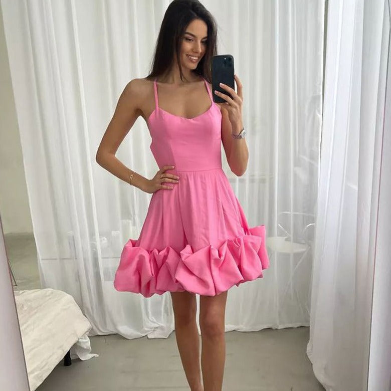 MARTHA FRILLED BOTTOM MIDI and MINI DRESS