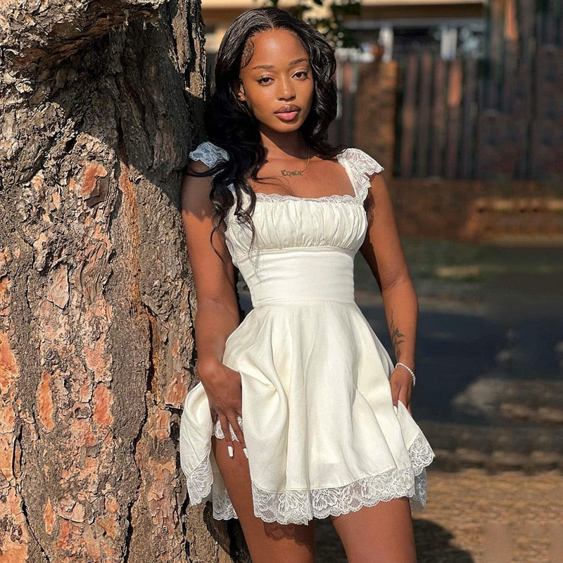 ANDREA LACE MINI DRESS