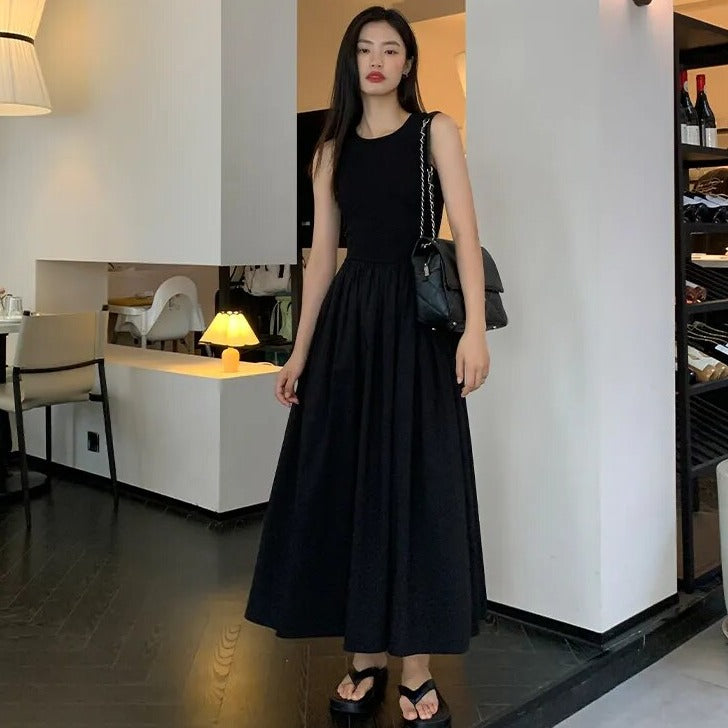 ALEXA SLEEVELESS PUFF DRESS