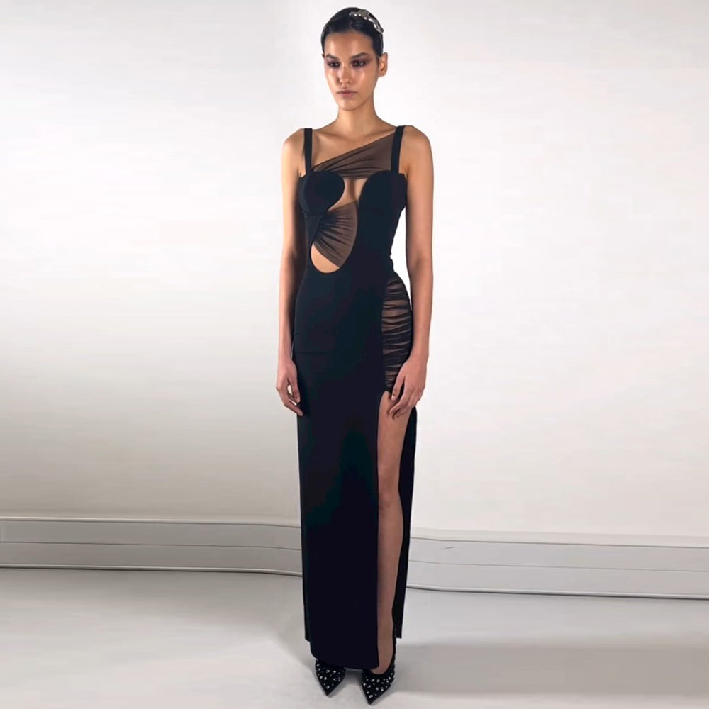 AMAYA HOLLOW OUT MAXI DRESS