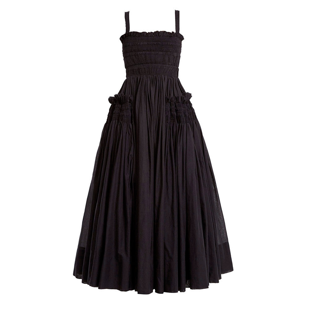 ADA PUFF BACKLESS MAXI DRESS