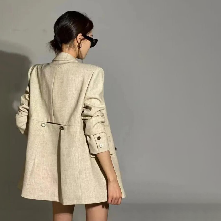 LUISA SHORTS CUT OUT VEST and BLAZER 3 PIECE SET