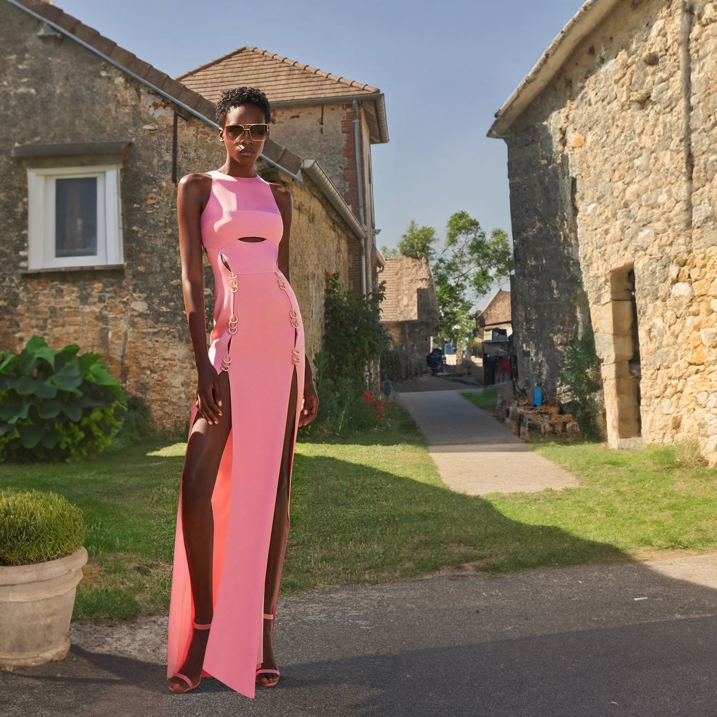 MYLAH DOUBLE SIDE SLIT MAXI DRESS