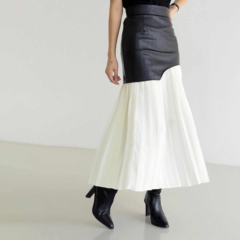 CAMILLE PLEATED MAXI SKIRT