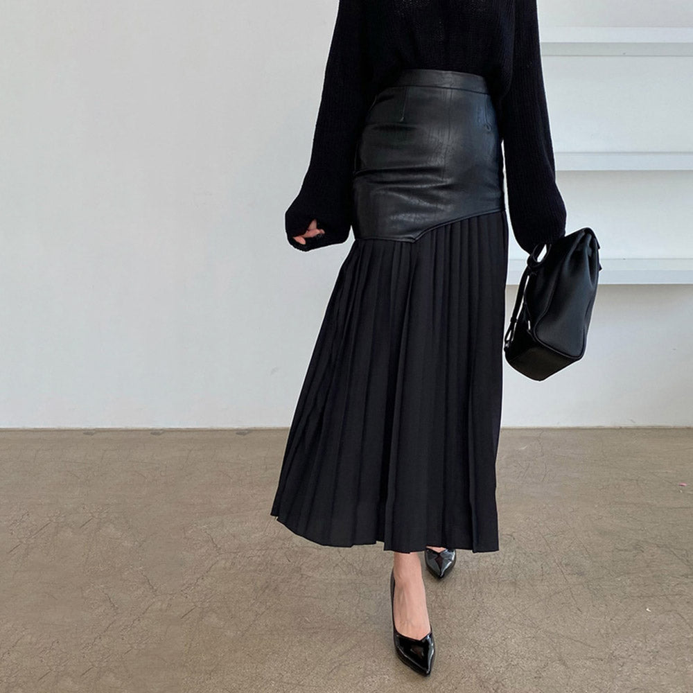 CAMILLE PLEATED MAXI SKIRT