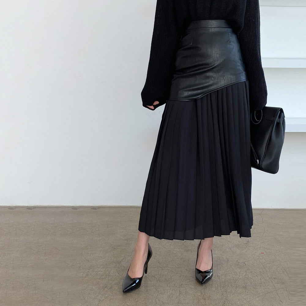 CAMILLE PLEATED MAXI SKIRT
