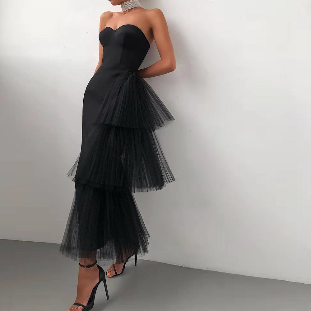 AMORA RUFFLE DRESS