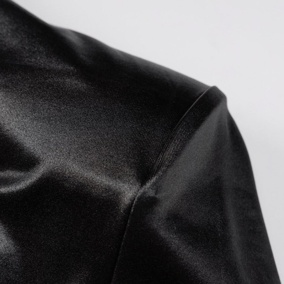 YANA PU LEATHER MINI DRESS