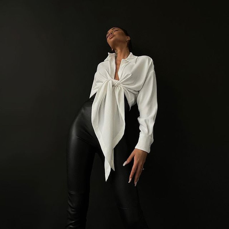 LUCKY BLACK PU LEATHER HIGH WAISTE PANTS