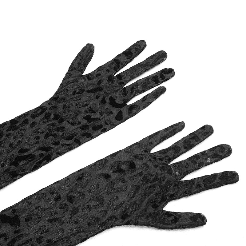 ELAINA MAXI LEOPARD PRINTED DRESS with GLOVES
