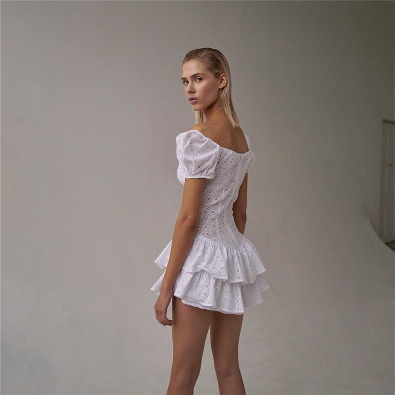 AMIYAH RUFFLES MINI DRESS