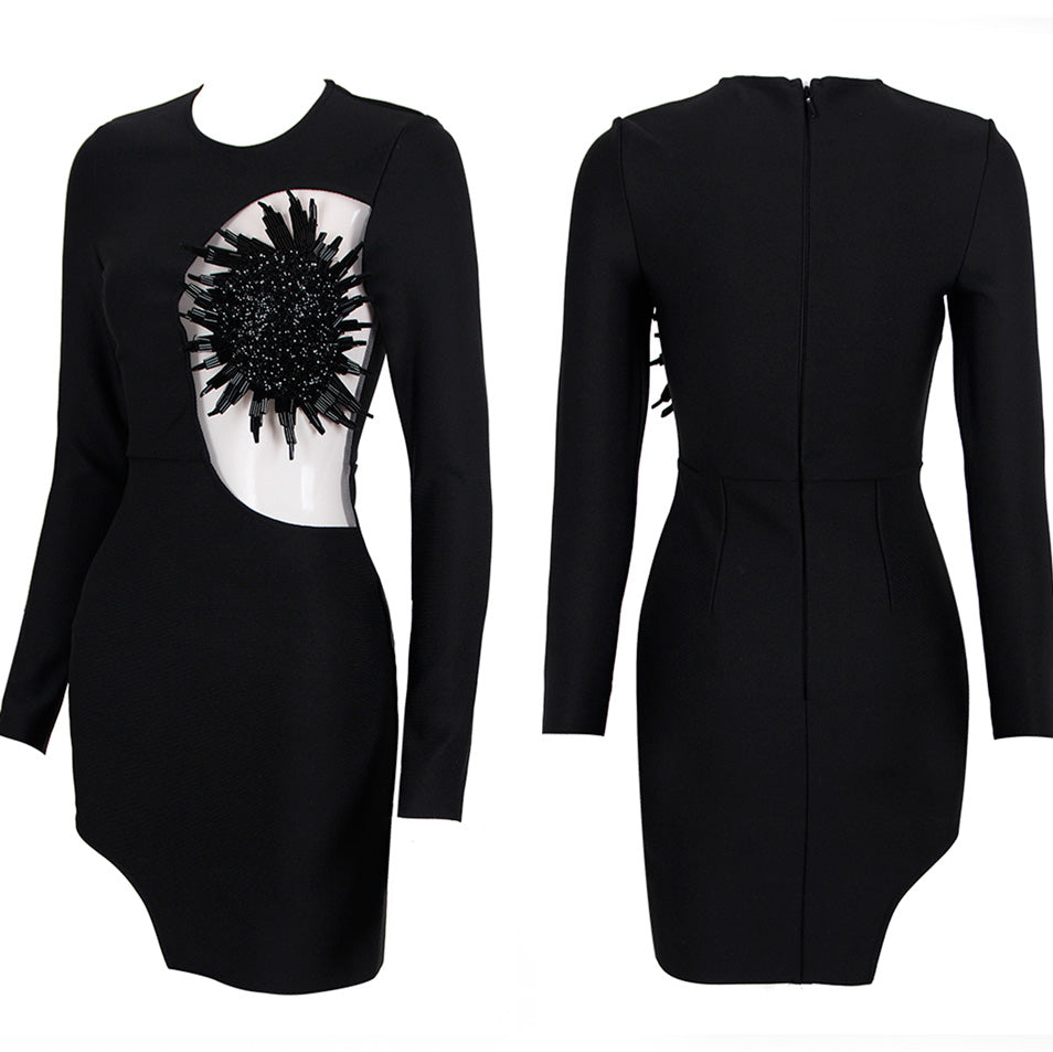 MYA LONG SLEEVE MINI DRESS