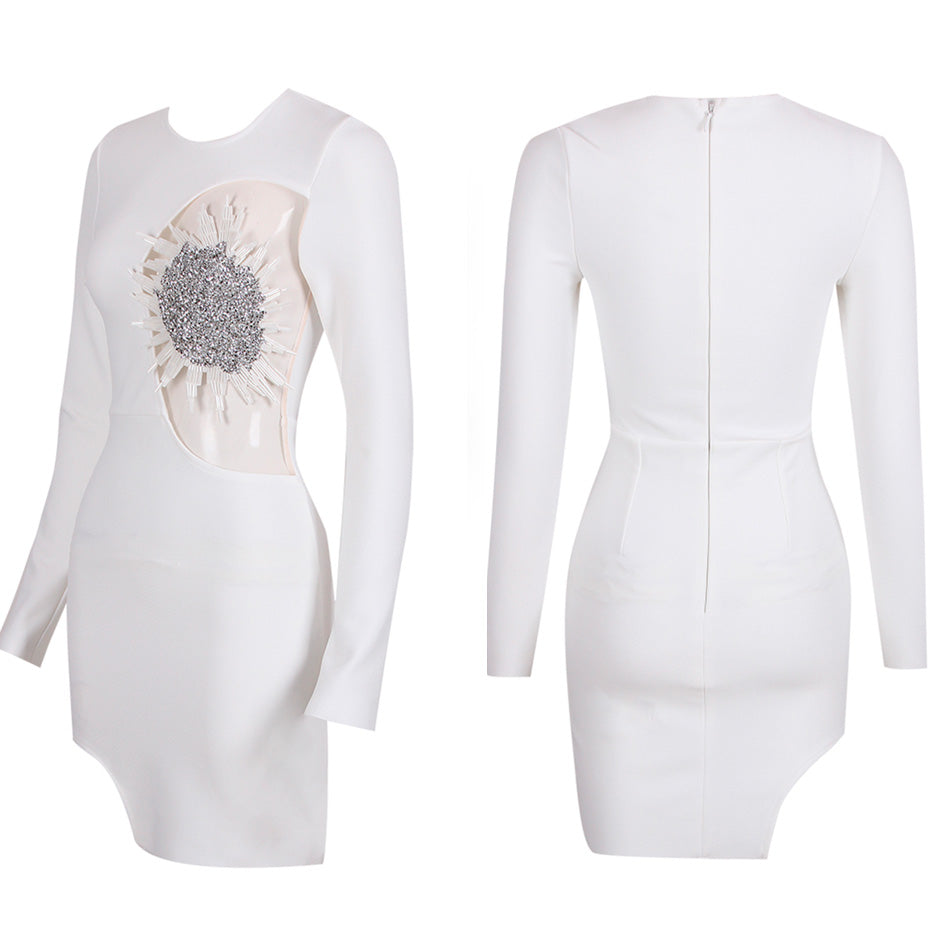 MYA LONG SLEEVE MINI DRESS