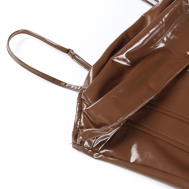 LEXI PU LEATHER CORSET