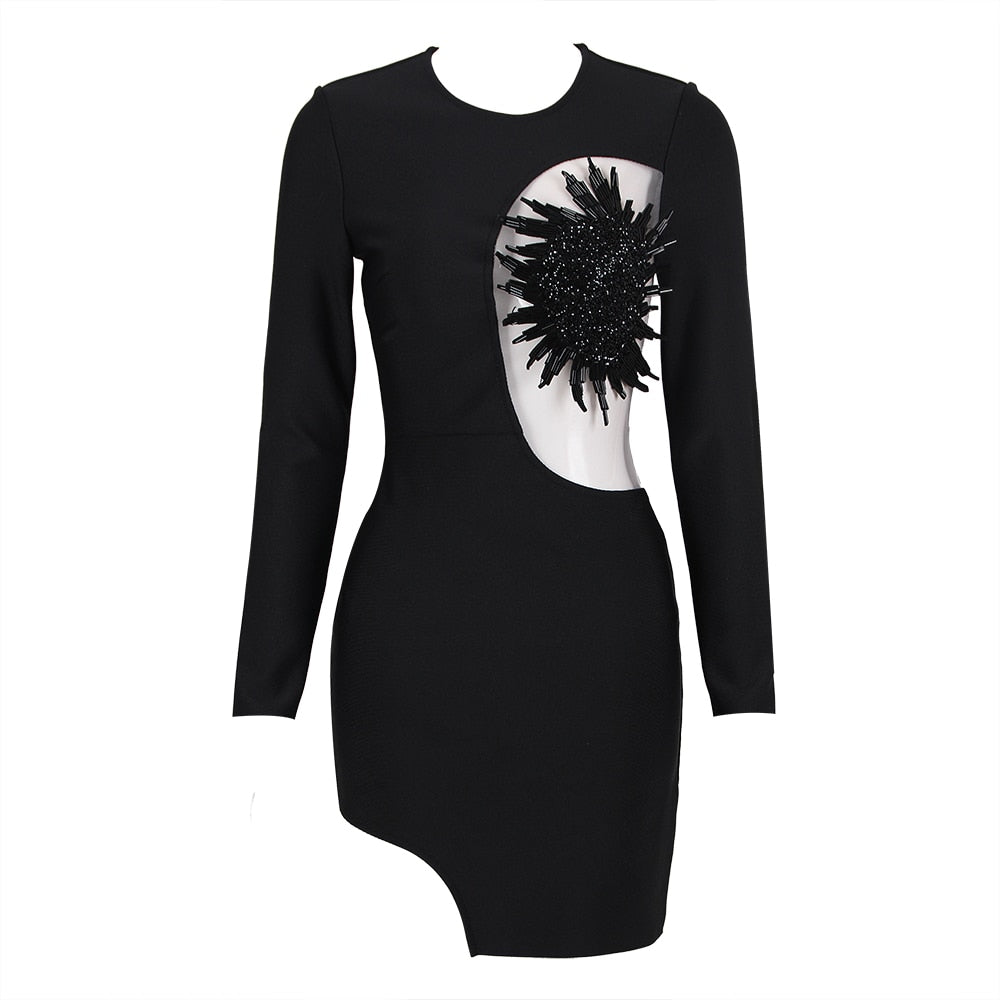 MYA LONG SLEEVE MINI DRESS