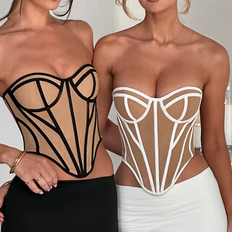 INAYA STRAPLESS NUDE TOP NUDE