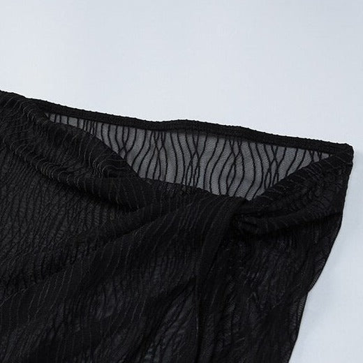 LYMA MESH JUMPSUIT with GLOVES and SKIRT