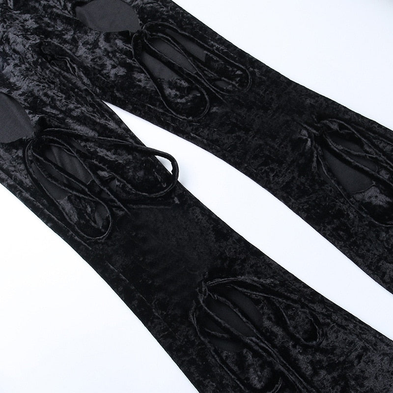 YULYA FLARE SIDE CUT OUT PANTS