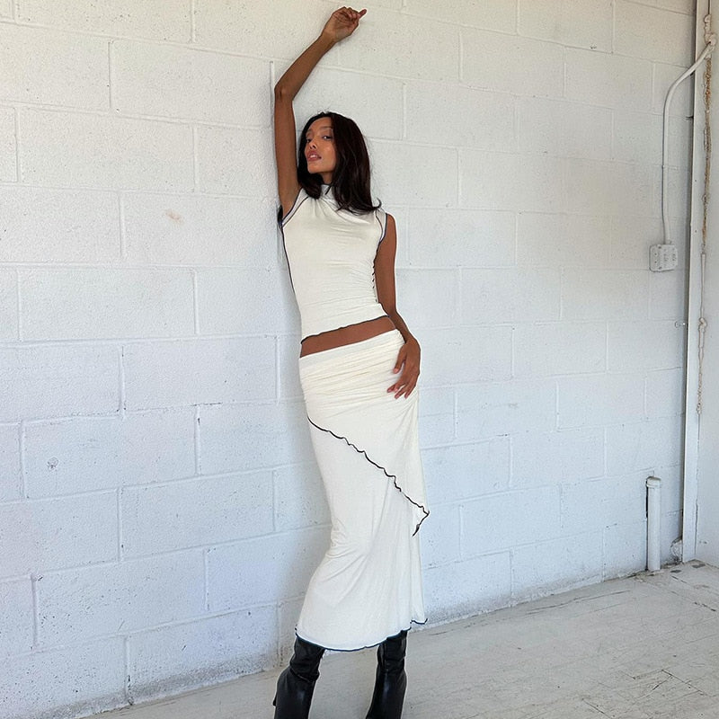 SKYLER SLEEVELESS TOP and MAXI SKIRT SET