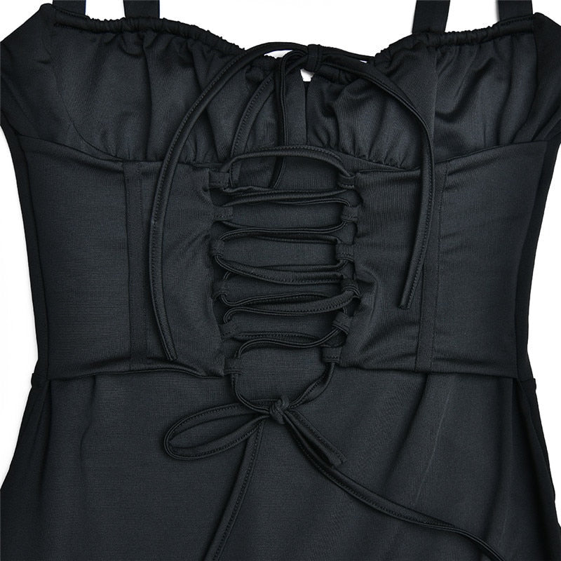 DYLANA CORSET SLEEVELESS MIDI DRESS