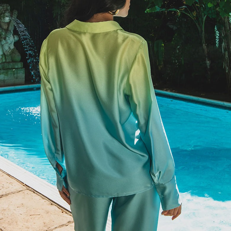 MARYAM GRADIENT LONG SLEEVE SHIRT and PANTS SET