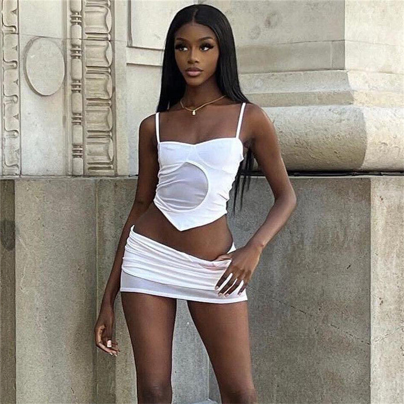 JENESIS MESH TOP and SKIRT 2 PIECE SET