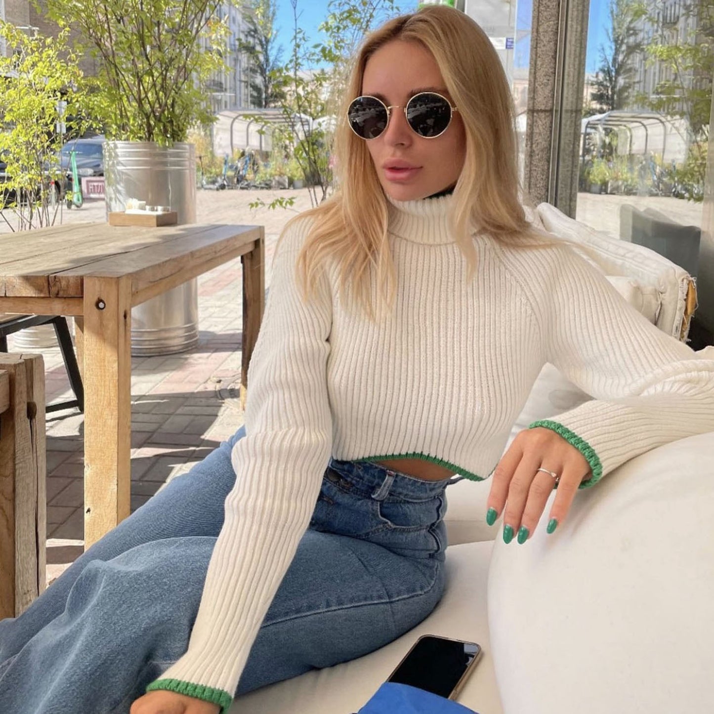 RAEGAN CROP SWEATER