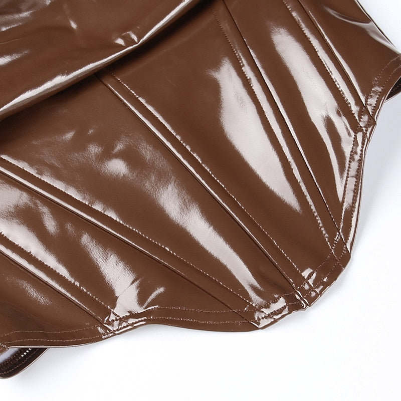 LEXI PU LEATHER CORSET