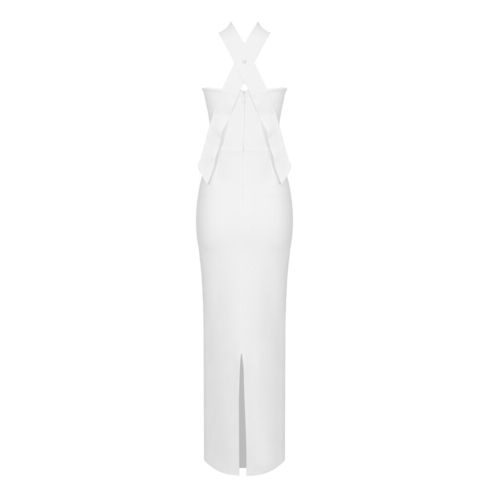 MILLIE BACKLESS BOW TIE DRESS